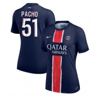 Paris Saint-Germain Willian Pacho #51 Hemmatröja Kvinnor 2024-25 Korta ärmar